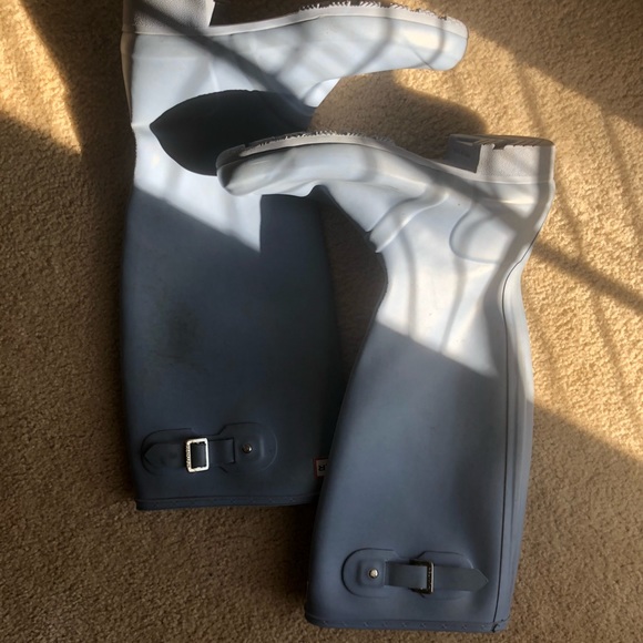 Light/Carolina Blue Packable Hunter Rain Boots - Picture 2 of 3